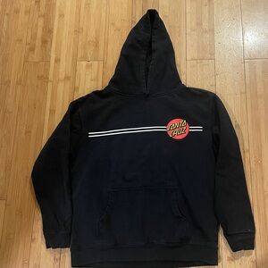 Santa Cruz Black Hoodie vintage kids L